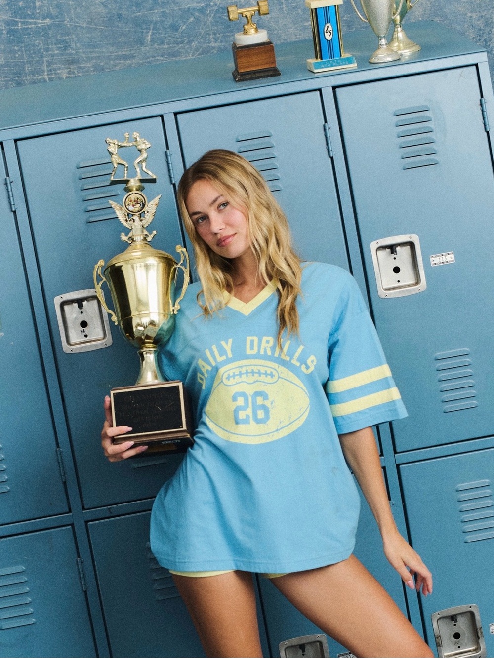 Daily Drills Playmaker Tee - Malibu + Lemonade
